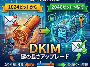 DKIMの2048ビットへのアップグレード