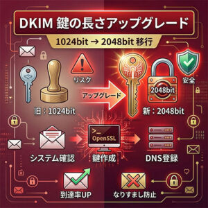 DKIMの長さを2048ビットに更新